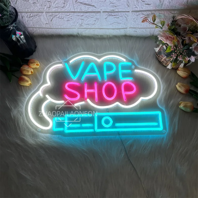 Vaping Shop - VAPE SHOP Insegna al neon a