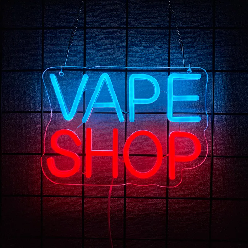 Vaping Shop - Vape Shop Insegna al neon per