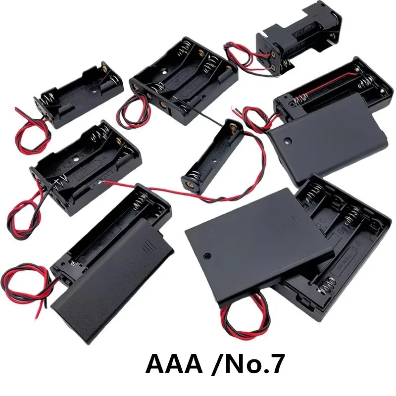 Battery Case Storage - 10 Pezzi Contenitore per Batterie AAA/N°7