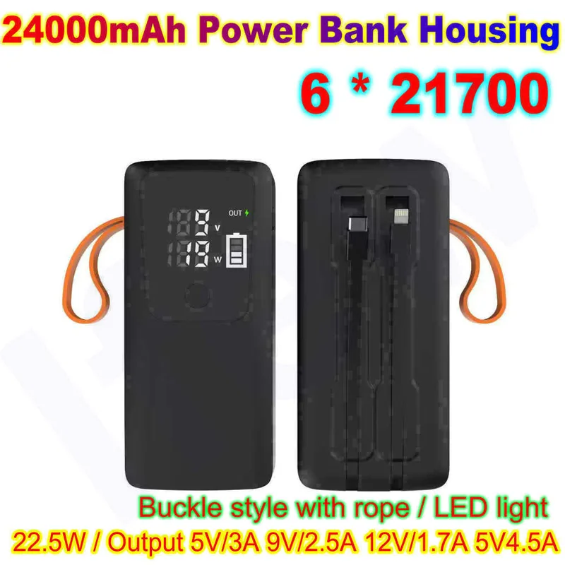 Battery Case Storage - 21700 Custodia per batteria Power Bank