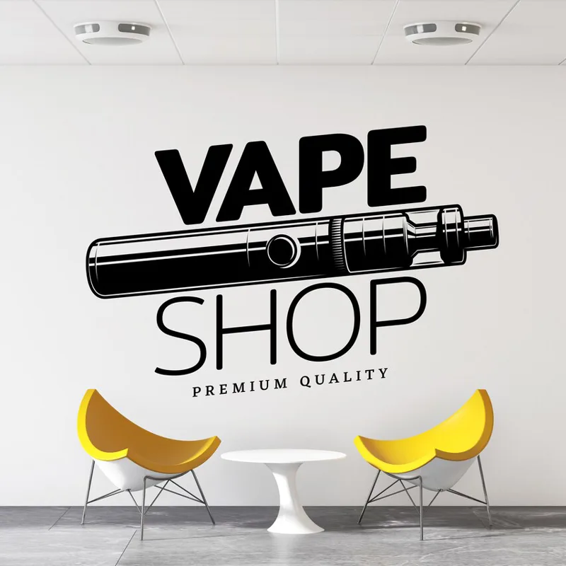 Vaping Store - Vape Shop Wall Decal Window Sticker