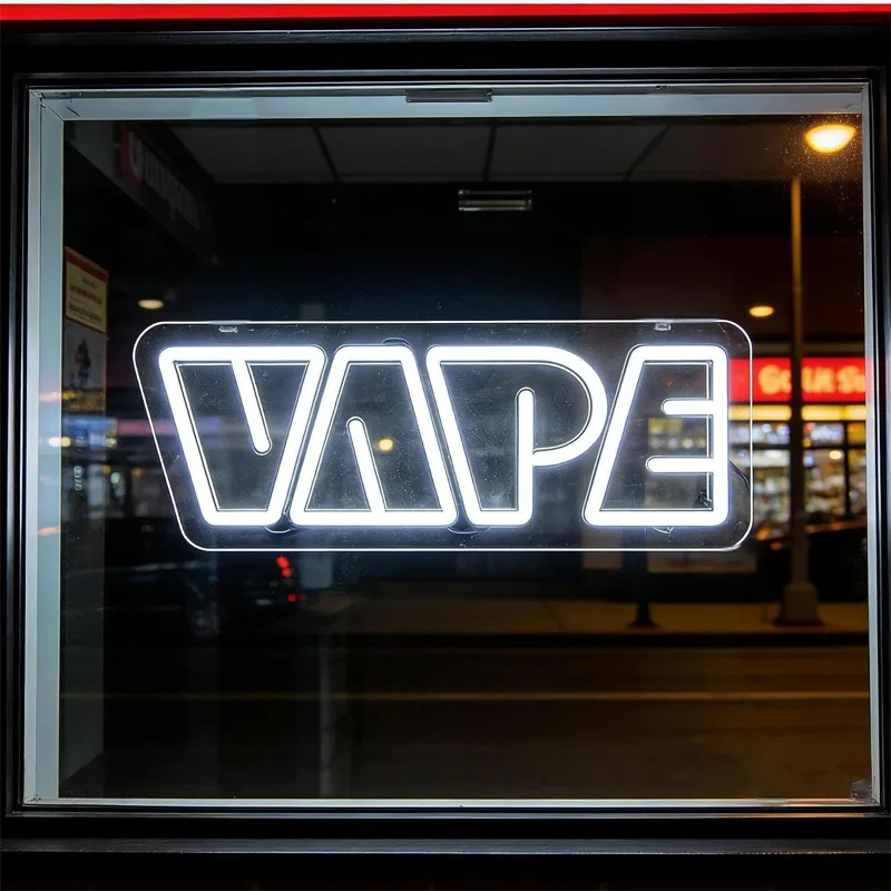 Vaping Store - Insegna al Neon VAPE con Luce