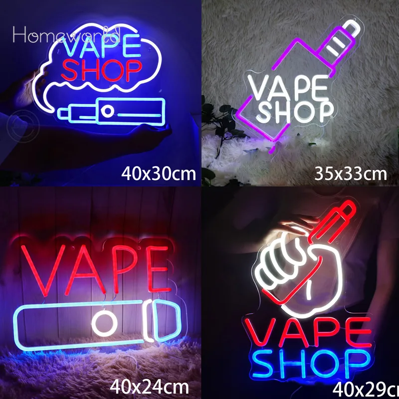 Vaping Store - VAPE Shop Insegna al neon per