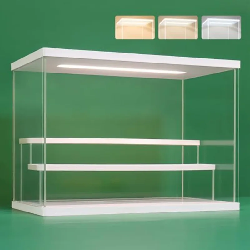 Battery Case Storage - Espositore in Acrilico Trasparente con Luce