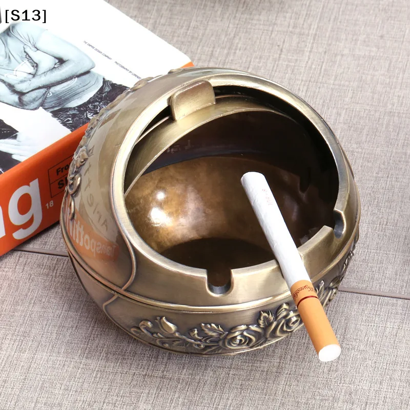 Vape Decoration - Posacenere in Metallo Antivento Vintage con