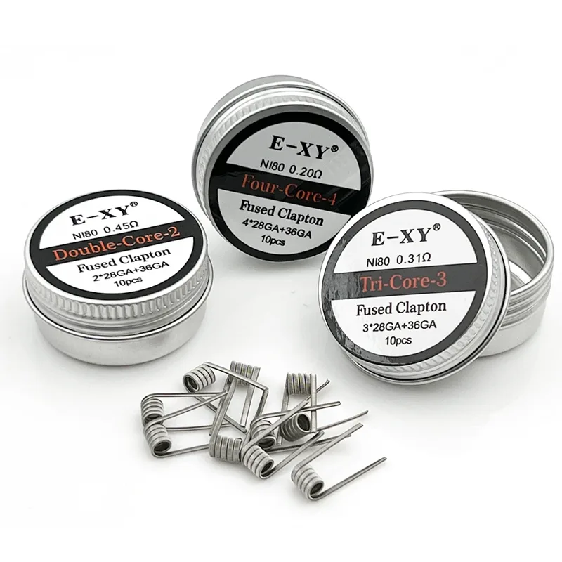 Coil Building Kit - 10 pz/scatola Ni80 Bobina Pre Costruita