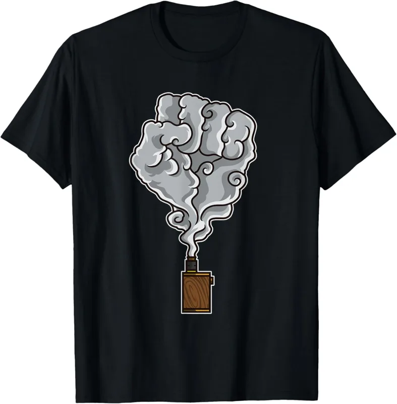 Vaping Shop - T-shirt da uomo in cotone traspirante