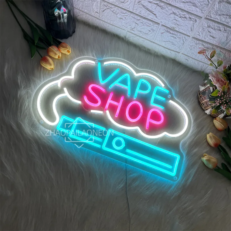 VAPE SHOP Insegna al neon a LE - Vaping Shop recensione e prezzo
