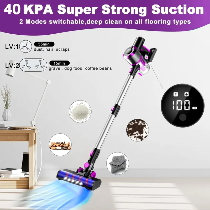 Aspirapolvere 40Kpa per Casa - - Battery Case Storage recensione e prezzo