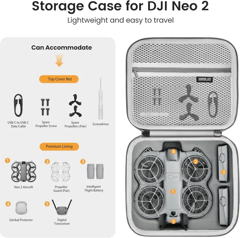 STARTRC Neo 2 Borsa a tracolla - Battery Case Storage recensione e prezzo