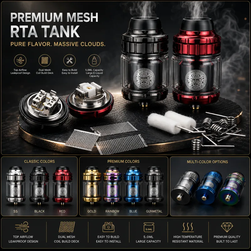 810 drip tips Vape rta RTA per - Vape Coil Replacement recensione e prezzo
