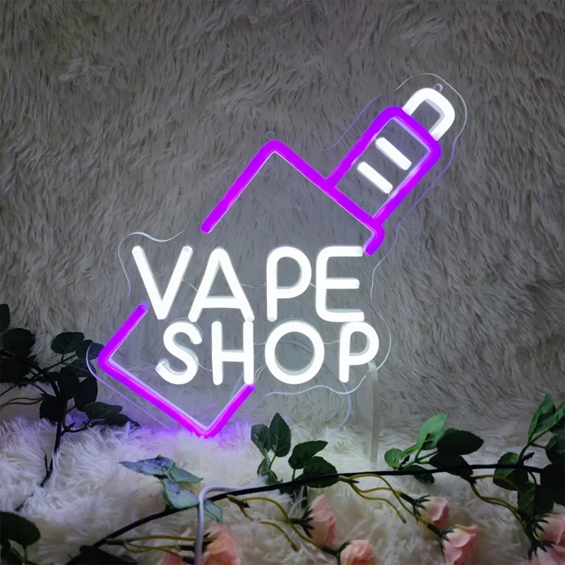 VAPE Shop Insegna al neon a LE - Vaping Shop recensione e prezzo
