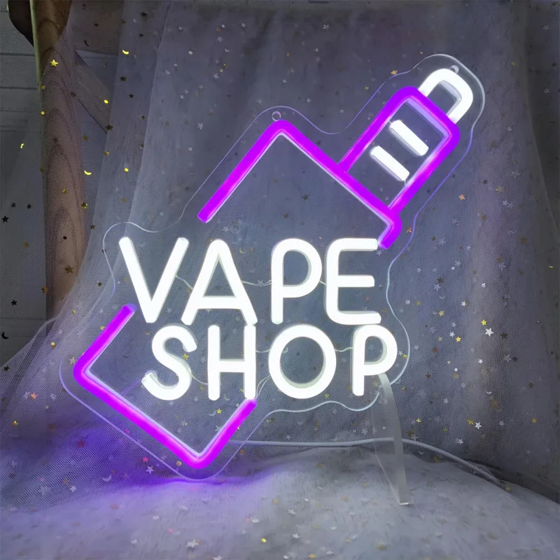 VAPE Shop Insegna al neon a LE - Vaping Shop recensione e prezzo