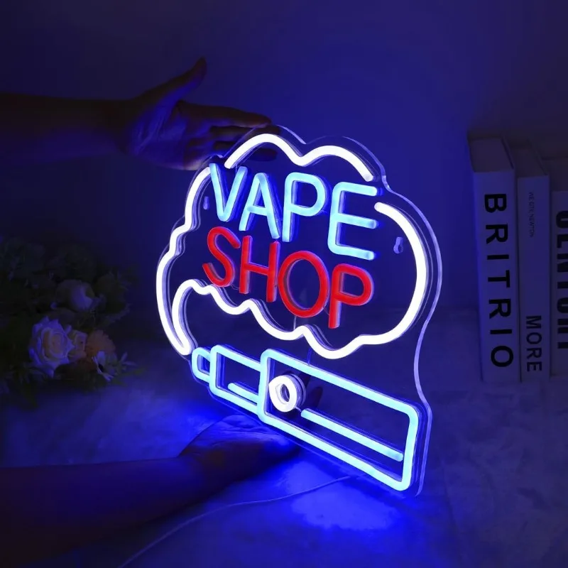 LED VAPE SHOP Smoke Neon Sign  - Vaping Store recensione e prezzo