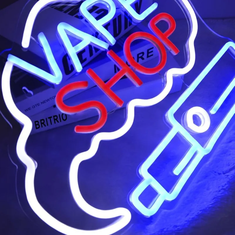 LED VAPE SHOP Smoke Neon Sign  - Vaping Store recensione e prezzo