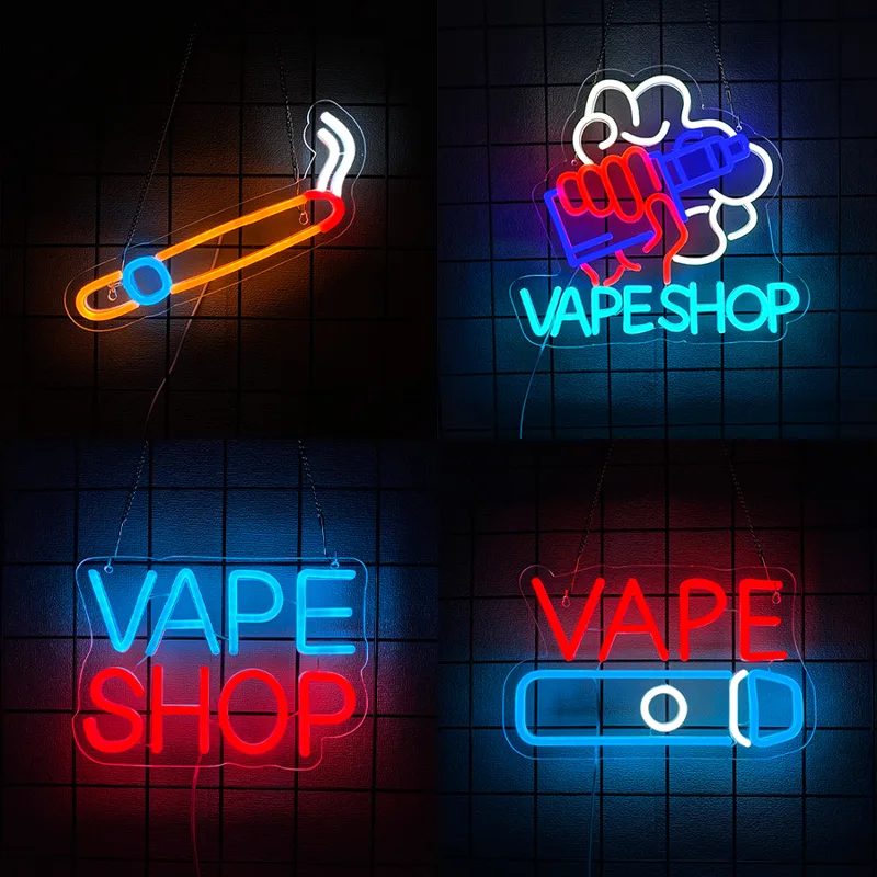 Insegna al neon della serie Sm - Vaping Store recensione e prezzo