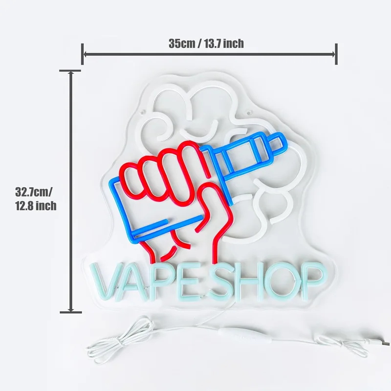 Vape Shop insegne al Neon LED  - Vaping Store recensione e prezzo